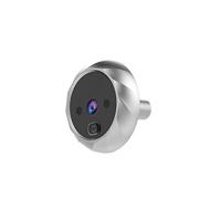 Operitacx Spioncino Digitale con Telecamera Mp Visualizzatore Elettronico per Porta senza Batteria Argento Sicurezza Avanzata e Monitoraggio Ore