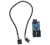 Operitacx Splitter Di Estensione Per Header Usb Pin Adattatore Per Header Usb Moltiplicatore Di Porte Pin Splitter Per Hub Di Estensione Di Collegamento Schermatura