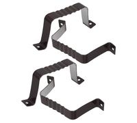 Operitacx Staffa di Serraggio per Tubi a Forma di U in Alluminio, Set 4 Pezzi Supporti per Tubi Dell’acqua Esterni, Resistente alle Intemperie, Design Quadrato per Montaggio Stabile