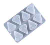 Operitacx Stampo in Silicone a Forma di Formaggio Bianco per Dolci | Facile da Usare, Finitura Liscia al Tatto, Adatto a Torte, Cioccolato e Caramelle