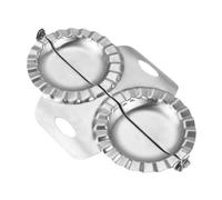 Operitacx Stampo per Ravioli Doppia la Pasta e Ravioli Velocemente in Inossidabile Argento, Utensile per Cucina Sigilla la Pasta e Ravioli Velocemente, per Domestico