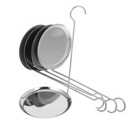 Operitacx Stampo per Uova in Acciaio Inossidabile 5 Pezzi Riscaldamento Stabile e Uso Versatile, Accessorio da Cucina Argento per Preparare Pancake e Frittelle
