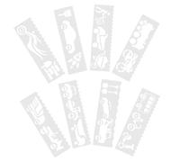Operitacx Stencil per Pittura Trasporti Aeroplani Auto e Veicoli per Progetti Scolastici e Creativi per Attività e Sviluppo Della Creatività Dei
