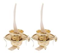 Operitacx Stoppini di Ricambio in Ferro Colore Oro 2 per Lampada Regolatore di Stoppino Design Semplice e Lavorazione Fine Stili Multipli per Pratico Stili Multipli