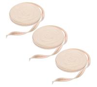 Operitacx Stoppino Piatto in Cotone per Lampade a Cherosene, 3 Pezzi | Ricambio Beige a Tre Pezzi, Taglio Flessibile, per Lanterne a Paraffina, Restauri e Blackout