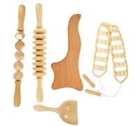 Operitacx Strumenti Per Massaggio Terapeutico In Legno 5 In 1 Strumenti Per La Scultura Del Corpo Massaggianti In Legno Per Maderoterapia Anti- Scultura E Modellamento Del Corpo