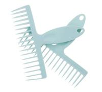 Operitacx Strumento Multifunzione 2 Pezzi Pettine per Pulizia Scopa in Plastica Leggera per Rimozione Peli e Polvere Impugnatura Ergonomica Adatto per Scope e Aspirapolvere Domestici