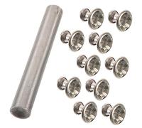 Operitacx Strumento Professionale per Fissaggio Rivetti e Incastonatura Strass, Piazzatore di Chiodi Robusto in Metallo, Set Fai da Te Portatile per Artigianato e Riparazioni