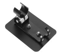 Operitacx Supporto Doccia Regolabile Alluminio Nero Base per Soffione Staffa da Parete Resistente per Bagno Montaggio Semplice su Superfici Lisce Inossidabile