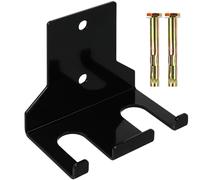 Operitacx Supporto per Bilancieri da Parete in Acciaio Resistente, Porta Manubri Doppio Strato per Palestra Domestica, Rack Salvaspazio per Aste Manubri e Bilancieri con Fissaggio a Muro