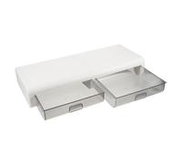 Operitacx Supporto per Monitor Cassetto Base per Computer Tavolo Ripiano per Monitor o Casa Elevatore per Display
