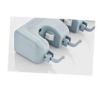Operitacx Supporto Porta Mop Multifunzione da Parete con Posizioni e Ganci Organizer Stabile per Scope e Spazzolper Cucina Garage e Ufficio Grigio