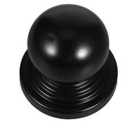 Operitacx Tappi a sfera in metallo per recinzione e ringhiera, ornamenti neri per tubi decorativi per recinzioni da giardino, installazione rapida, coperture protettive per progetti esterni