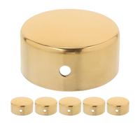 Operitacx Tappi Terminali per Corrimano in Acciaio Inossidabile 6 Pezzi, Copertura Terminale per Ringhiera da 45 Mm, Raccordi per Tubi per Scale Interni ed Esterni, Fissaggio Stabile