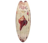 Operitacx Targa Decorativa Resistente all'Usura in Legno a Forma di Tavola da Surf retrò Affascinante per Decorare Pareti e Porte D'ingresso