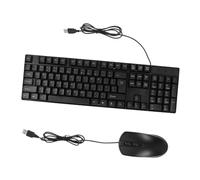 Operitacx Tastiera e Mouse Combo Tastiera Full Mouse Plug and Play Per Digitare Giocare e Lavorare