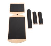 Operitacx Tavola in Legno Antiscivolo per Stretching Piedi Pedana Inclinata Regolabile, Attrezzo per Rinforzo Piede e Riabilitazione Fascite Plantare, Balance Board per Pilates e