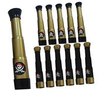 Operitacx Telescopio Pirata Per Bambini 12 Pezzi Set Monoculare Resistente in Materiale Durevole Giocattolo Educativo Per Feste e Esplorazione Bambini Scolaretti