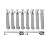 Operitacx Tiralampo per Cerniera 10 Pezzi in Nylon Doppio Strato Foro di Sicurezza, Sostituzione per Testine Cerniera su Bagagli e Zaini per Uso Quotidiano e Viaggi