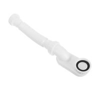Operitacx Tubo Scarico Flessibile Vasca da Bagno e Doccia Kit Trappola Estensibile in Plastica Bianco Adattatore Incluso per Bagno e Cucina Compatibile con Impianti Lavello Resistente e