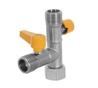 Operitacx Valvola Deviatrice per Doccia in Ottone G1/2 3 Vie T Forma Funzione di Risparmio Idrico e Facile Installazione per Bagni di Famiglie Occupate