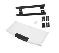 Operitacx Vassoio Tastiera Estraibile Ergonomico in Plastica Abs per Scrivania Supporto Sotto Scrivania e Facile Installare con Guide Scorrevoli per Tastiera