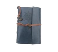 Operitacx Vintage in Pelle PU Blu Mobili con Rilegatura Stringa Taccuino Vuoto per Scrittura Disegni e Appunti Blocco Note Portatile per Viaggi e Quotidiano