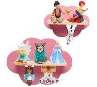 OPERMAXER Tonie - Set di 2 scaffali a forma di nuvola per 12-16 personaggi, Toniebox e Tonies, per personaggi uditivi, ragazzi e ragazze, perfetto per la cameretta dei bambini (rosa)