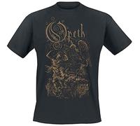 Opeth Demon of The Fall Uomo T-Shirt Nero 100% Cotone Regular