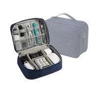 Opeximatun Borsa organizer per cavi. Caricatore per linea dati USB da 2 pezzi(Dark Blue)