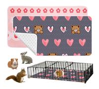 OPEYATOYS Set di 2 tappetini per gabbia di porcellini d'India, impermeabili e assorbenti, per conigli, criceto, cincillà, cucciolo, tappetino per scatola di parto, per gatti, animali domestici, cani