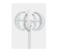 OPFVUJIKX Generatore Eolico, Generatore Eolico ad ASSE Verticale 12V/24V 1000W 500W Lanterna for lampione residenziale Domestico per Nautica, Camper, casa(White,24V_1000W)