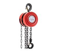OPFVUJIKX Hand Chain Hoist, 4400 Lbs /2 TON Capacity Chain Block 8ft/2.5m Lift Manual Industrial-Grade Steel Construction for Lifting Good