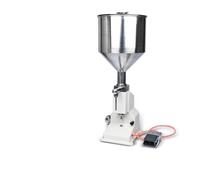 OPFVUJIKX Riempitrice di bottiglie di pasta e liquidi, pistone in acciaio inox, pedale manuale, riempitrice di liquidi viscosi for shampoo e crema al Per pasta liquida(5-50ml)