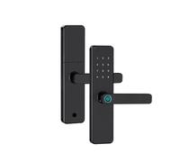 OPFVUJIKX Serratura intelligente, Blocco Porta Con Impronta Digitale Bluetooth App, Codice, Scheda, Chiave, Touch Screen, Serratura Intelligente For, Elettronica Di Sicurezza For La Casa(6085 240)