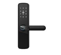 OPFVUJIKX Serratura intelligente, Serratura For Porta Con Impronta Digitale, Elettronica Intelligente Senza Chiave, Tastiera NFC, APP, Password, Maniglia Reversibile For Ufficio Domestico(B25-240)