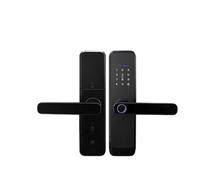 OPFVUJIKX Serratura intelligente, Serratura For Porta Con Impronta Digitale Nera App Codice Carta Chiave For Intelligente Elettronica For La Casa(H03 TTB 195round)