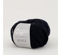 Ophelia Italy Adele - 018 Blu Notte - Gomitoli Lana 50g Filato Stoppino, 70% Acrilico, 30% Lana Vergine, Filati per Lavoro a Maglia, per Ferri e Uncinetto.