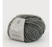 Ophelia Italy Adele - 025 Grigio Medio - Gomitoli Lana 50g Filato Stoppino, 70% Acrilico, 30% Lana Vergine, Filati per Lavoro a Maglia, per Ferri e Uncinetto.