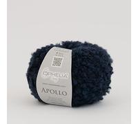 Ophelia Italy Apollo Bouclé -019 Blu - Made in Italy Gomitoli Lana 50g 53% Acrilico 25% Mohair 12% Poliestere 10% Lana Vergine, Ferri 12mm - Uncinetto: 10 mm