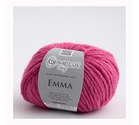 Ophelia Italy Emma - Gomitoli Lana 50g Filato stoppino 15% Alpaca 15% Lana Vergine 10% Viscosa 60% Acrilico (030 Rosa)
