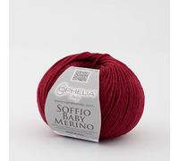 Ophelia Italy Soffio Baby Merino - Gomitolo Pura Lana Baby 50g - 013 Bordeaux - Filato soffice e lineare in 100% Lana Merino fine irrestringibile, gomitoli lana offerta
