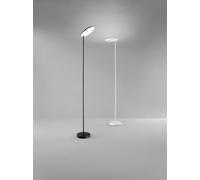 OPHELIA Piantana LED 24W 1900LM 3000K in metallo verniciato nero diffusore tondo dimmerabile
