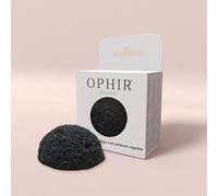 OPHIR Spugna Konjac con Carbone - Spugna Naturale per il Viso - Esfoliante per Pelli Grasse e a Tendenza Acneica