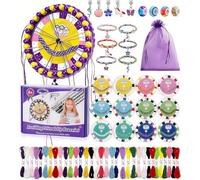 Ophy Kit Crea Braccialetti Bambina con 48 Fasci di Fili 6 Carte, fai da te Regali di Compleanno di Natale per Ragazze dai 7-12 Anni 175