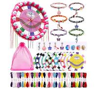 Ophy Kit per Braccialetti Ragazza, Crea Braccialetti Bambina con 48 Fasci di Fili 6 Carte, Kit Braccialetti fai da te Bambina per Ragazze Regali di Compleanno di Natale per Ragazze dai 7 ai 12 2