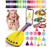 Ophy Kit per Braccialetti Ragazza, Crea Braccialetti Bambina con Porta Cellulare e 35 Fasci di Fili con 16 Decorazioni, Kit Braccialetti fai da te Bambina Regali di Compleanno per dai 6 ai 12 Anni