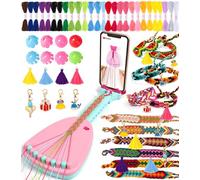Ophy Kit per Braccialetti Ragazza, Crea Braccialetti Bambina con Porta Cellulare e 35 Fasci di Fili con 16 Decorazioni, Kit Braccialetti fai da te Regali di compleanno per ragazze dai 6 ai 12 anni