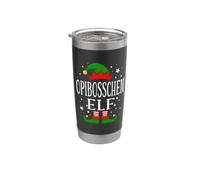 Opibosschen - Elfo di Natale divertente per le vacanze del nonno, da uomo Bicchiere termico in acciaio inox doppia parete