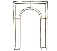 OPIGJUFD Arco Nuziale Kit di Supporto for fondale ad Arco Geometrico for Matrimonio, 1/3 Pezzi - Cornice for composizioni Floreali in Oro Scintillante per Matrimoni(260 x 180 cm 1pcs)